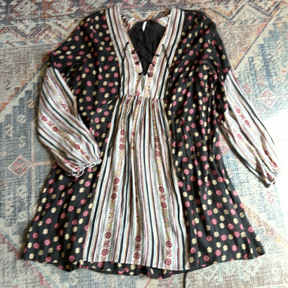 Free People long sleeve mini dress